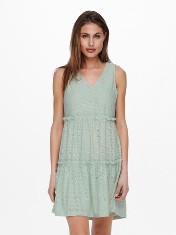ONLY فستان صيفي 'Lina' بلون أخضر: الأمام