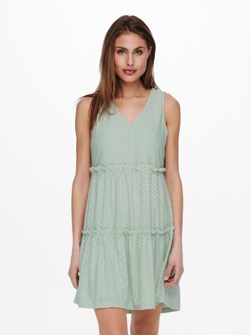 Robe d’été 'Lina' ONLY en vert : devant