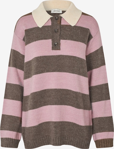 modström Neulepaita 'Pelhammd' koossa XS värissä beige / suklaa / syreeni, Tuotenäkymä