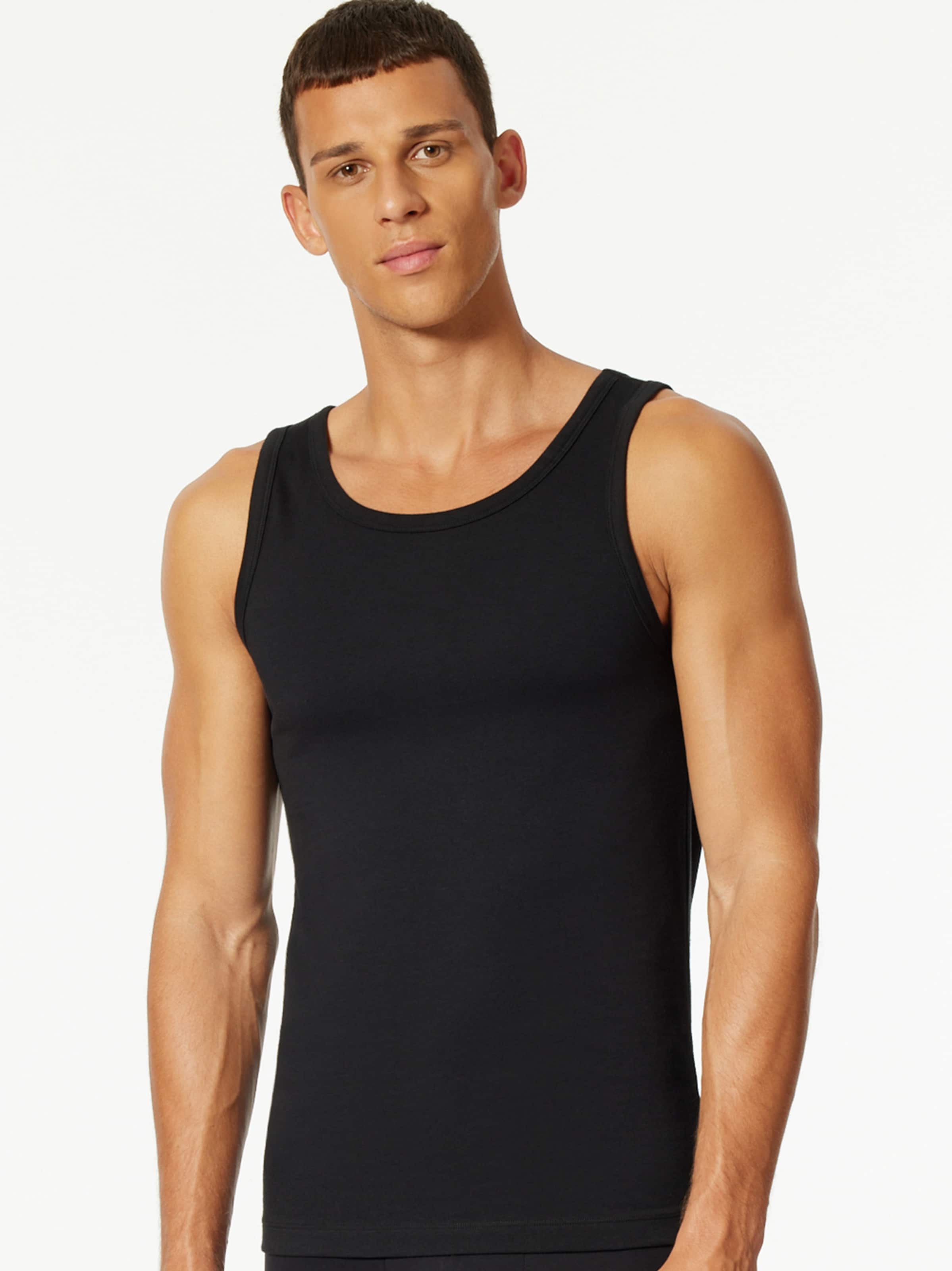 uncover by SCHIESSER Onderhemd in Zwart