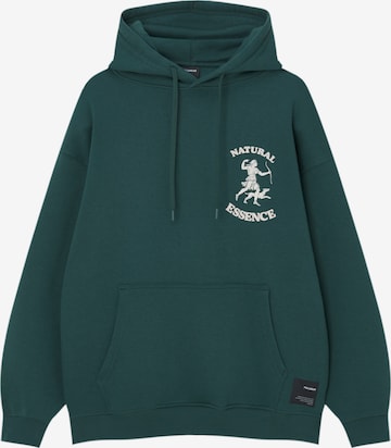 Pull&Bear Sweatshirt in Green: front