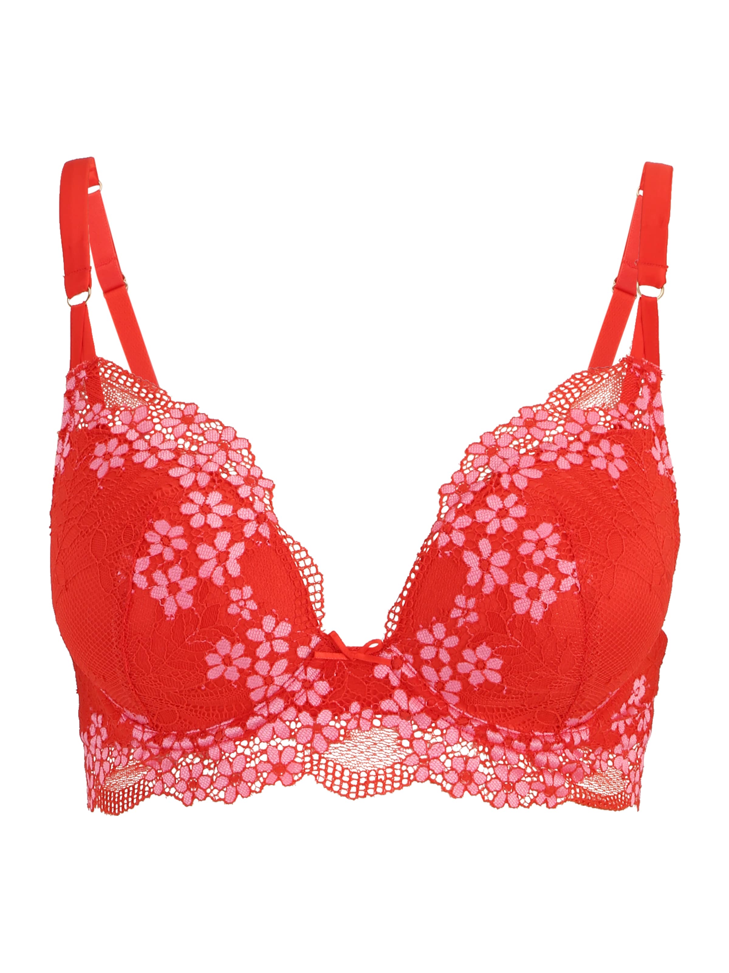 ETAM Bralette Bra 'SOMPTUEUSE' in Red: front