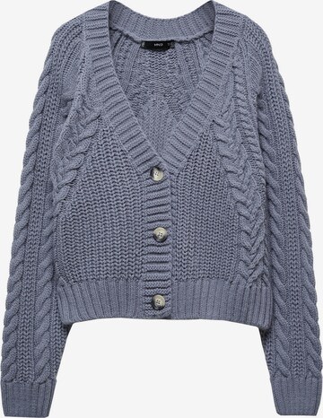 MANGO Knit Cardigan 'Pirouete' in Grey: front