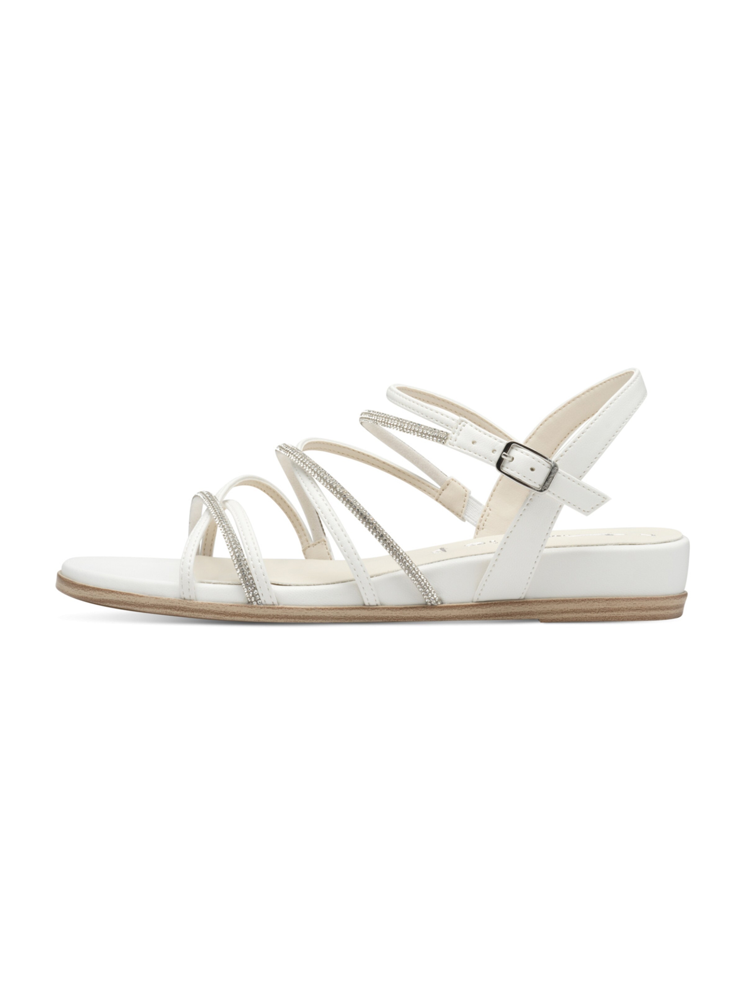 Tamaris Sandalen met riem in Wit
