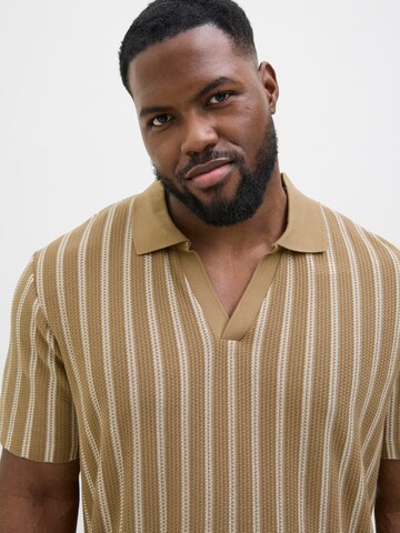 Jack & Jones Plus Shirt 'JPRBLuharry' in Beige