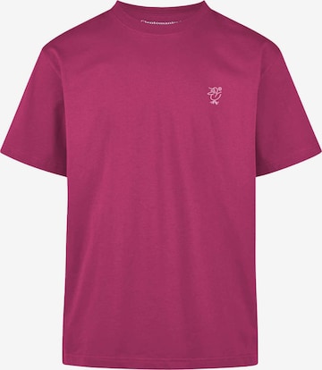 Maglietta 'Sketch Gull' di Cleptomanicx in lilla: frontale