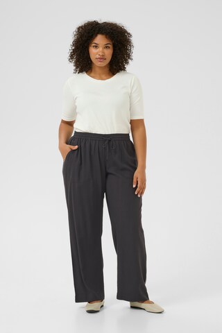 KAFFE CURVE Loose fit Pants 'Millie' in Black