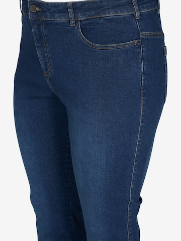 Zizzi Bootcut Jeans 'Ellen' in Blau