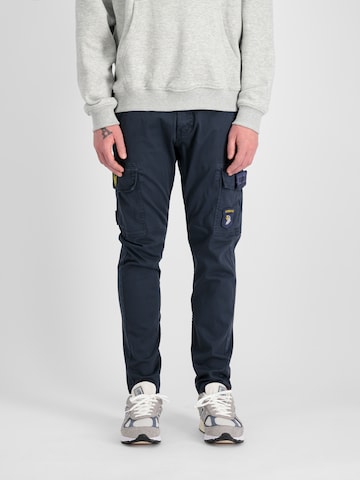 ALPHA INDUSTRIES Tapered Παντελόνι cargo σε μπλε: μπροστά