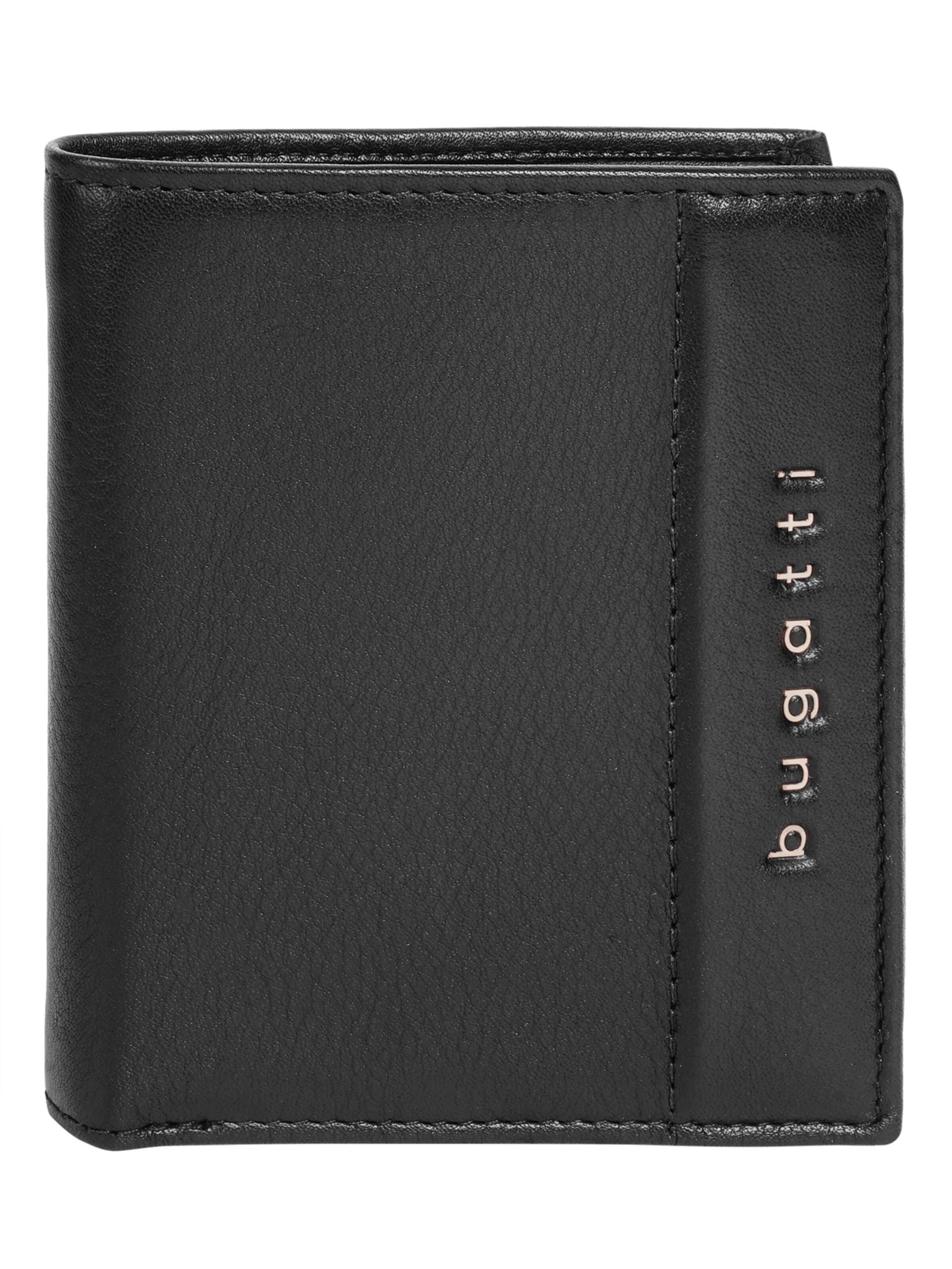 bugatti Wallet 'NOME' in Black: front