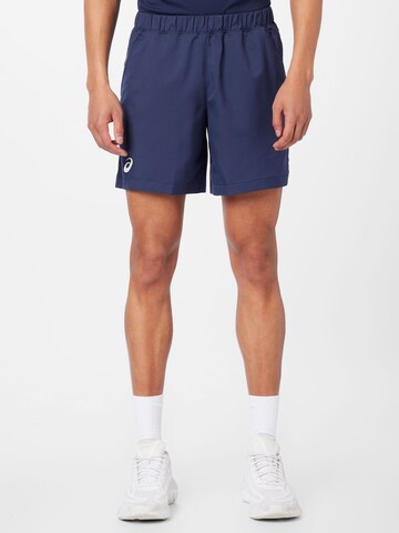 regular Pantaloni sportivi di ASICS in blu: frontale