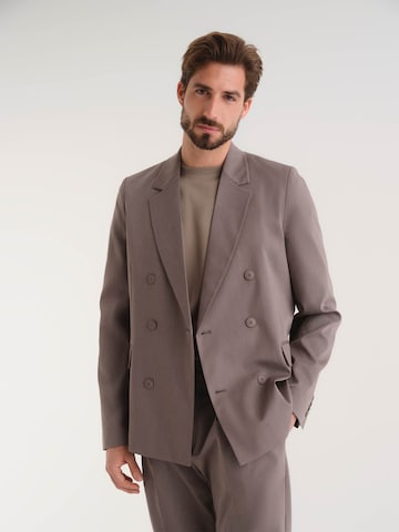 ABOUT YOU x Kevin Trapp - Ajuste regular Chaqueta tipo saco para negocios 'Ali' en gris: frente