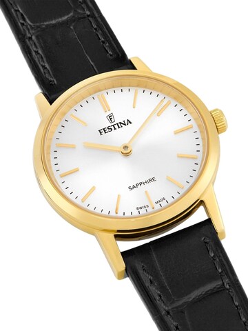 FESTINA Analog watch 'Watch Swiss Made' in White