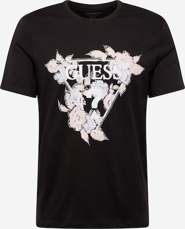 GUESS T-shirt i svart: framsida