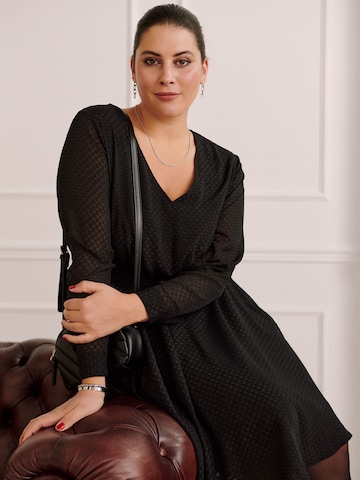 Guido Maria Kretschmer Curvy - Vestido 'Shannon' en negro