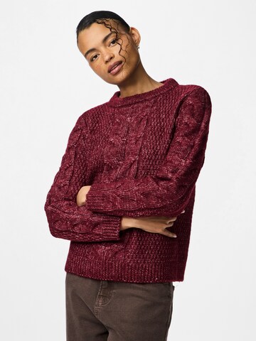 PIECES Sweater 'PCNina' in Red: front