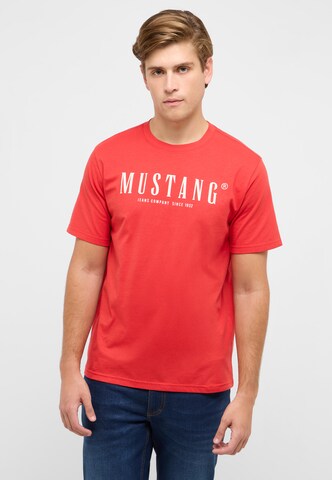 MUSTANG T-Shirt 'Style Austin ' in Rot: Vorderseite