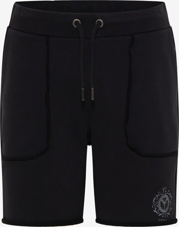 Carlo Colucci Pants 'De Benedetto' in Black: front