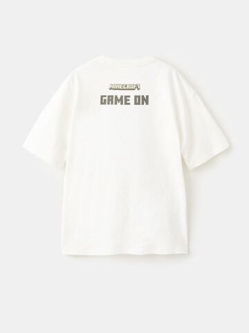 MANGO KIDS T-Shirt 'MINECRAW' in Weiß