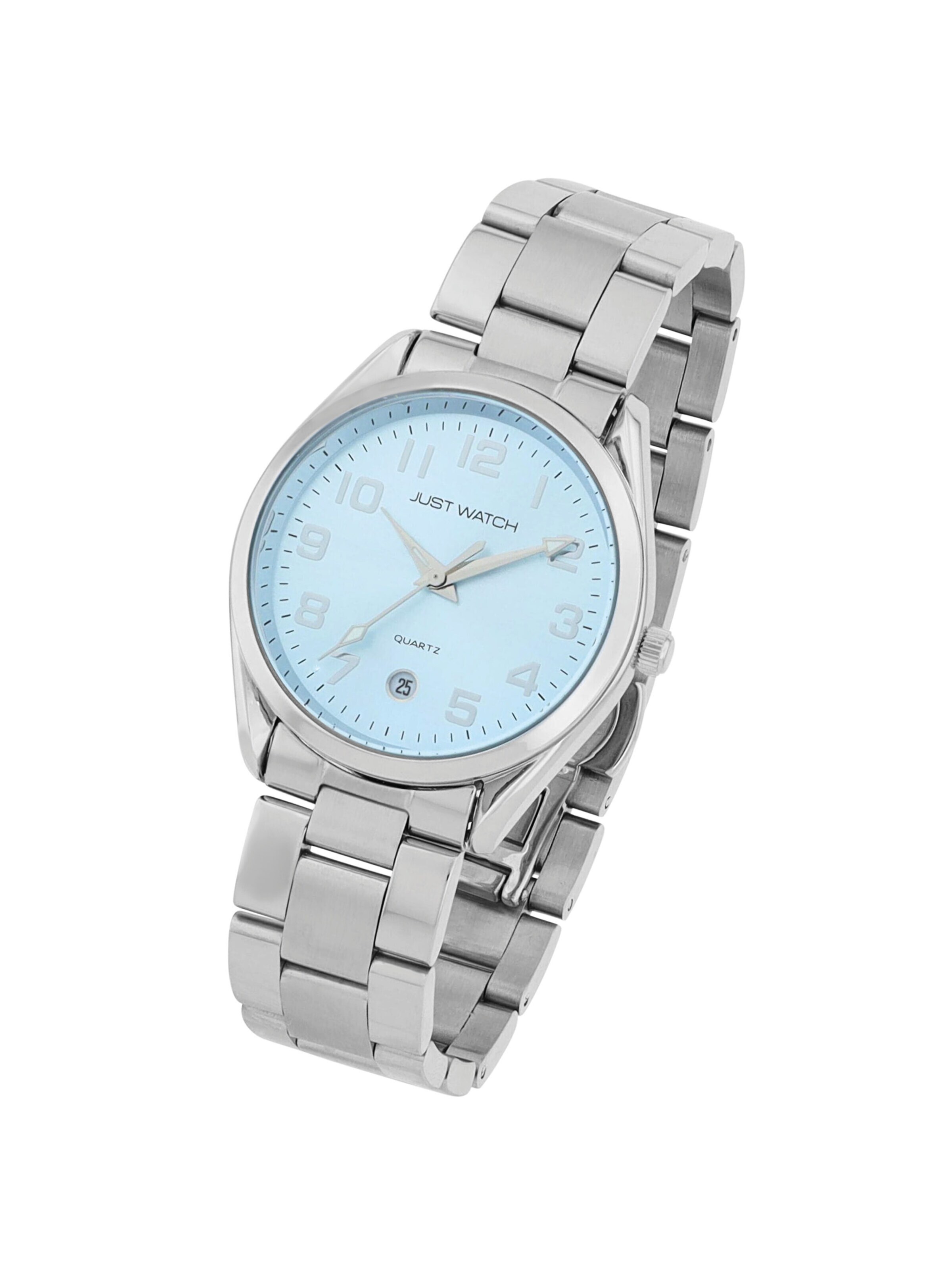 Just Watch Analog Watch 'Syrea, Datumsanzeige' in Silver