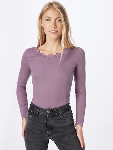 Fransa Shirt in Purple: front