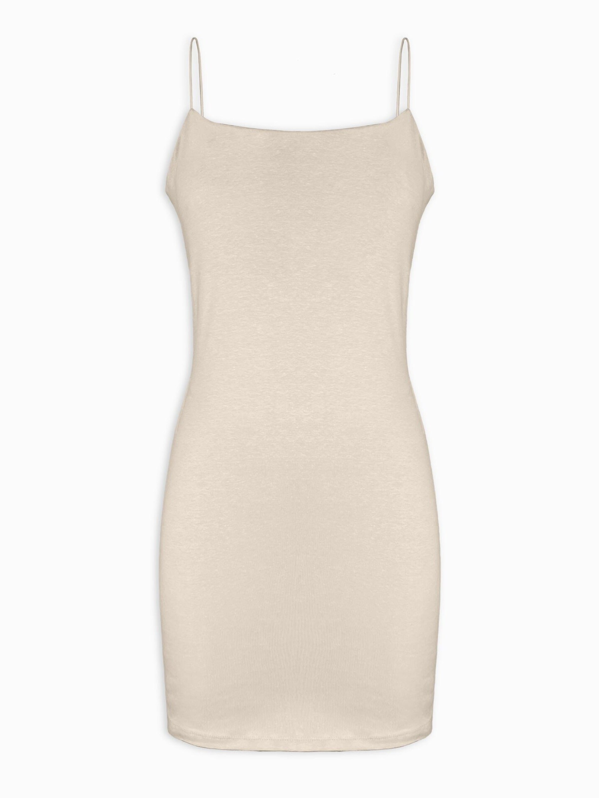 LEAFLETIC Jurk 'Leafletic Women’s Bodycon Dress' in Beige: voorkant