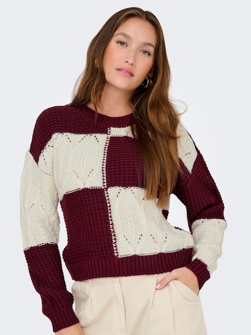 JDY Pullover 'JDYJUSTY' i rød: forside
