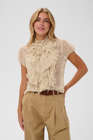 SAINT TROPEZ Blouse 'Lilja' in Beige: front