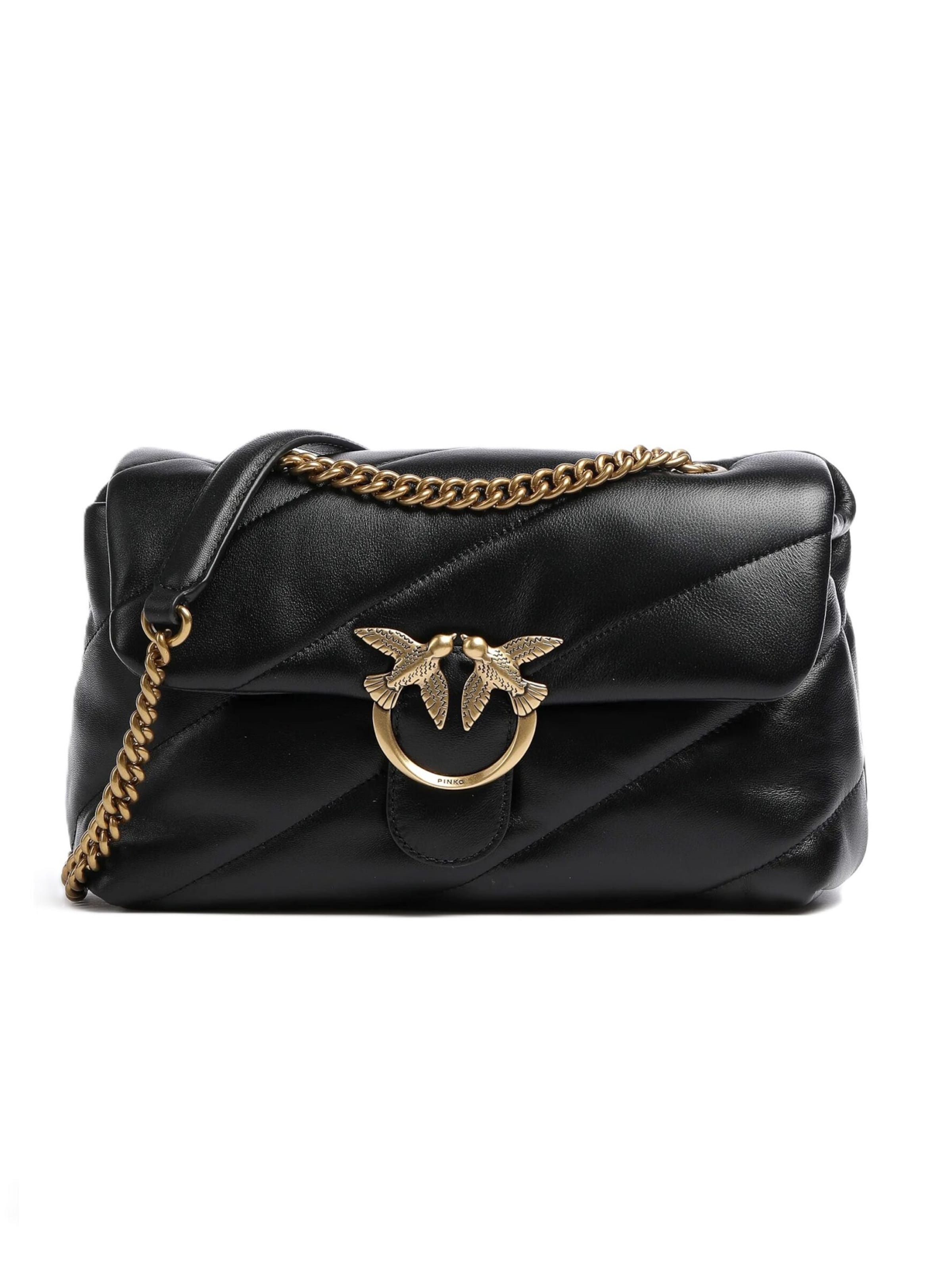 Borsa a spalla '100038 A0F2' di PINKO in nero: frontale