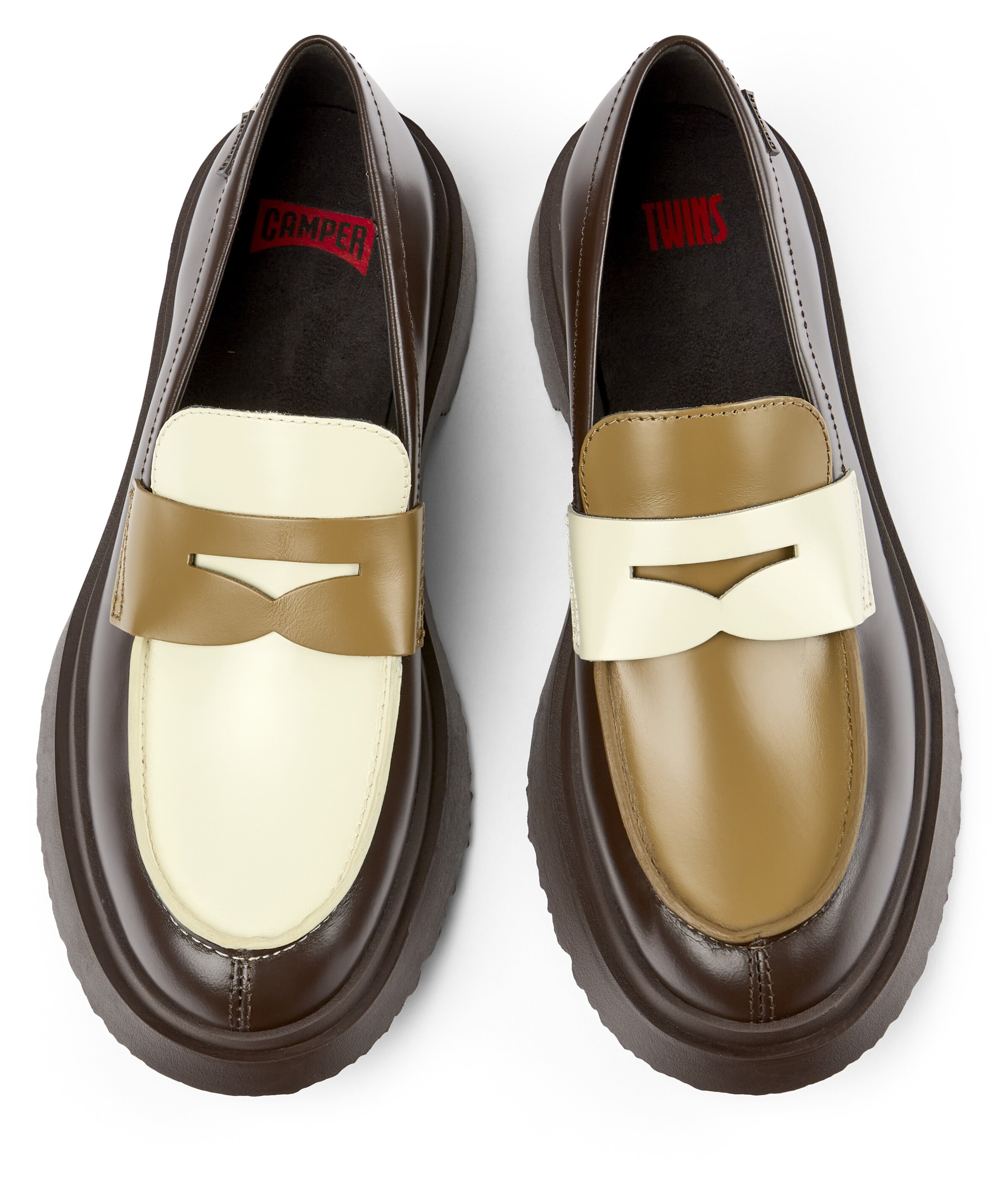 CAMPER Moccasin ' Walden Twins ' in Brown
