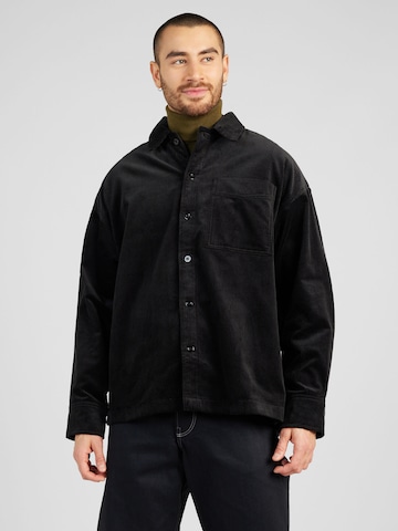 G-Star RAW Regular fit Button Up Shirt in Black: front