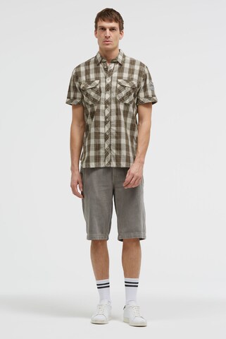 CAMP DAVID Slim fit Button Up Shirt in Brown