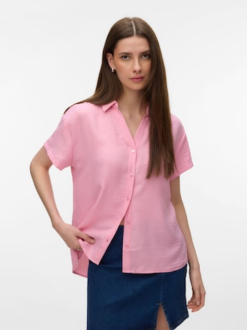 VERO MODA Bluse 'VMMelaney' i pink: forside