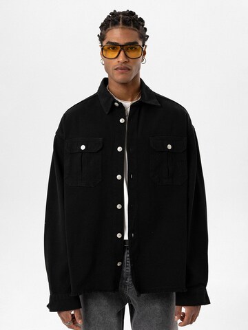 Coupe regular Veste mi-saison 'Apolo' Dandalo en noir : devant