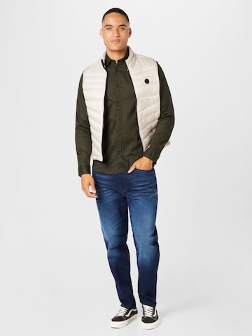 JACK & JONES Úzky strih Košeľa 'GINGHAM' - Zelená