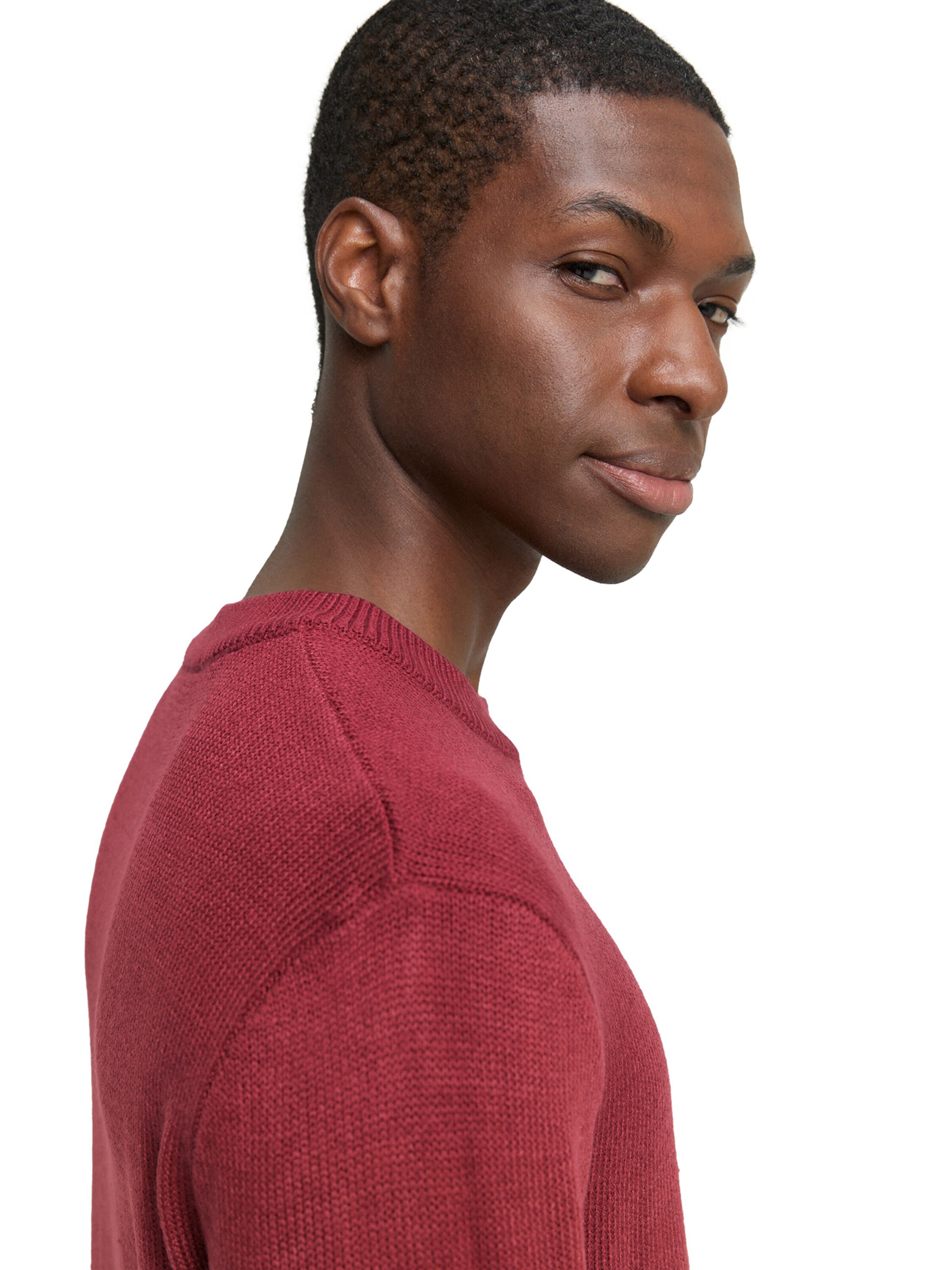 TOM TAILOR DENIM Sweater in Red