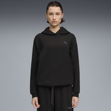 PUMA Sportief sweatshirt 'Cloudspun' in Zwart: voorkant
