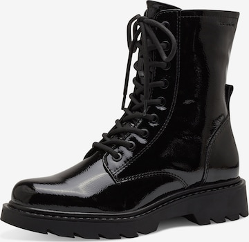 TAMARIS Lace-Up Ankle Boots in Black: front