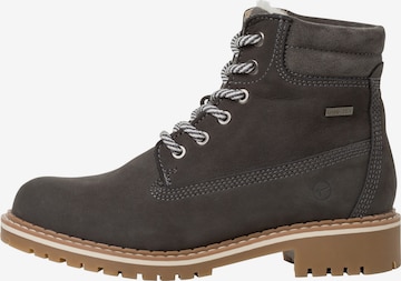 TAMARIS Lace-Up Ankle Boots in Grey