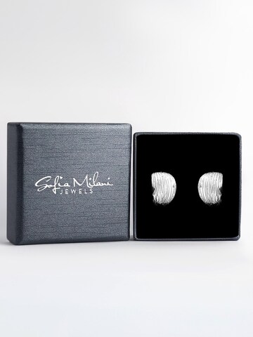Sofia Milani Ohrringe 'Brushed'‌‌‌‌‌‌‌‌‌‌ in Silber