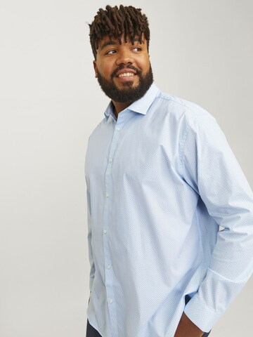 Jack & Jones Plus Comfort Fit Hemd in Blau