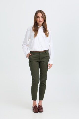 b.young - Slimfit Pantalón en verde