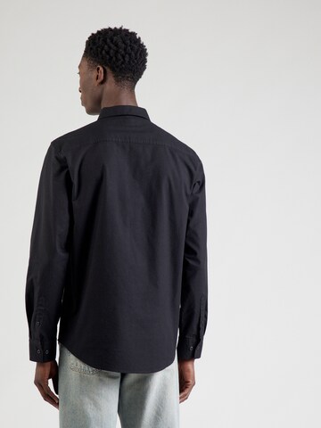 Calvin Klein Jeans Средняя посадка Рубашка 'CLASSIC' в Черный