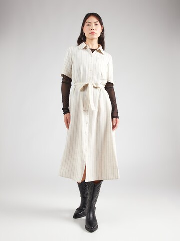 PIECES - Vestido camisero 'Pia' en beige: frente