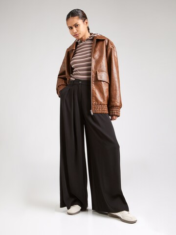 King Louie Wide Leg Hose 'Marnie Fanna' in Schwarz