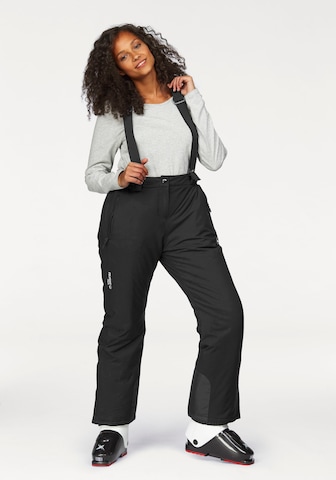 POLARINO Loose fit Workout Pants 'Polarino' in Black: front