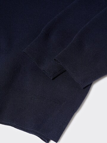 MANGO MAN Pullover 'Luxus' in Blau