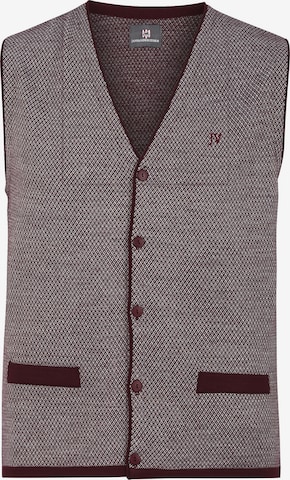 Jan Vanderstorm Knit Cardigan ' Tane ' in Red: front