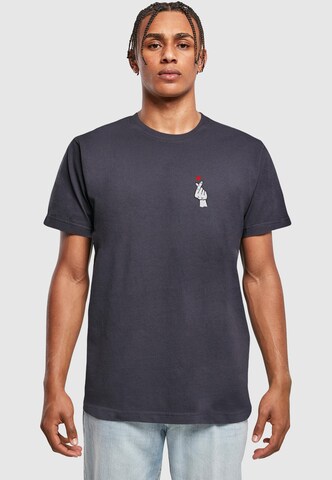 Mister Tee Shirt 'Love Sign' in Blue: front