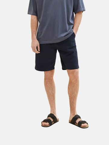 TOM TAILOR Regular Shorts in Blau: predná strana